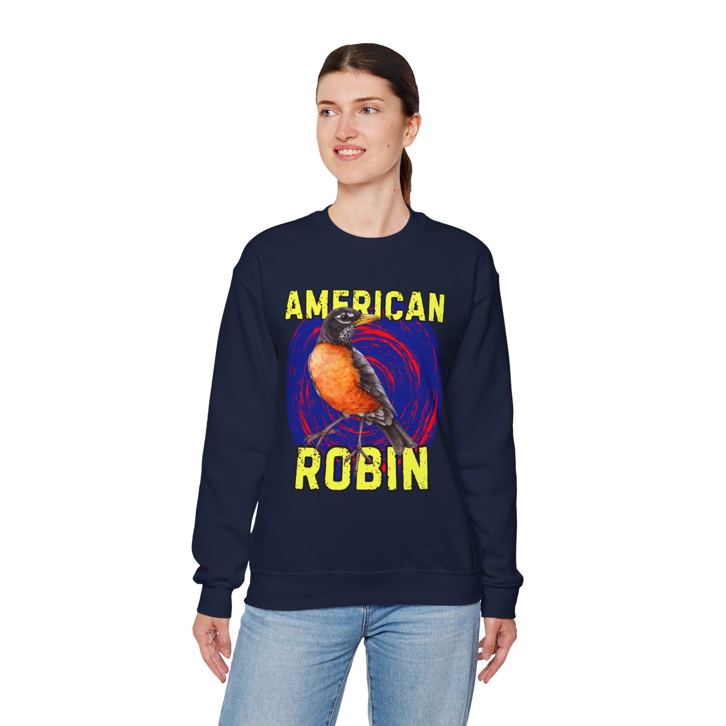 American Robin Bird Unisex Heavy Blend Sweatshirt