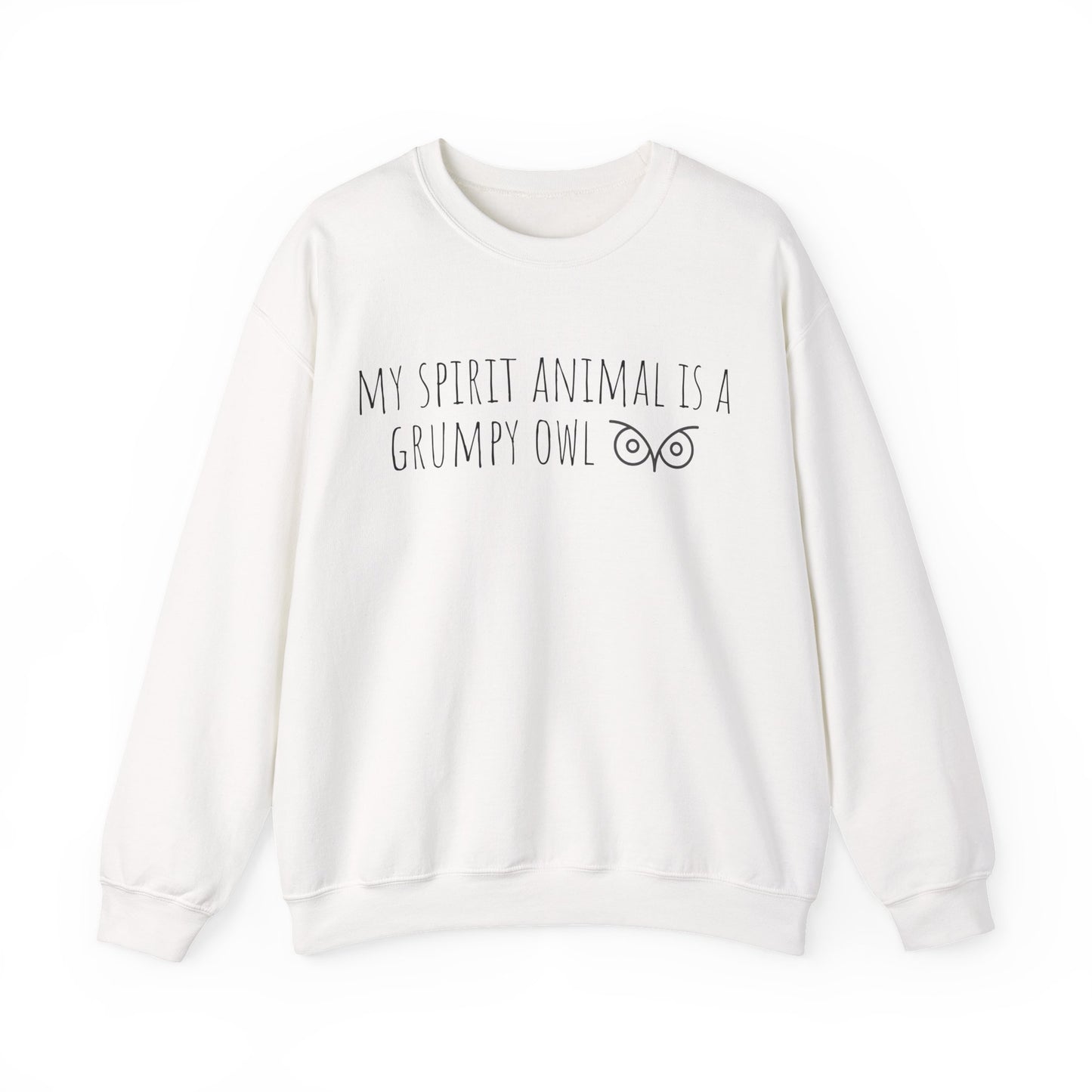My Spirit Animal is a Grumpy Owl Unisex Heavy Blend Sweatshirt