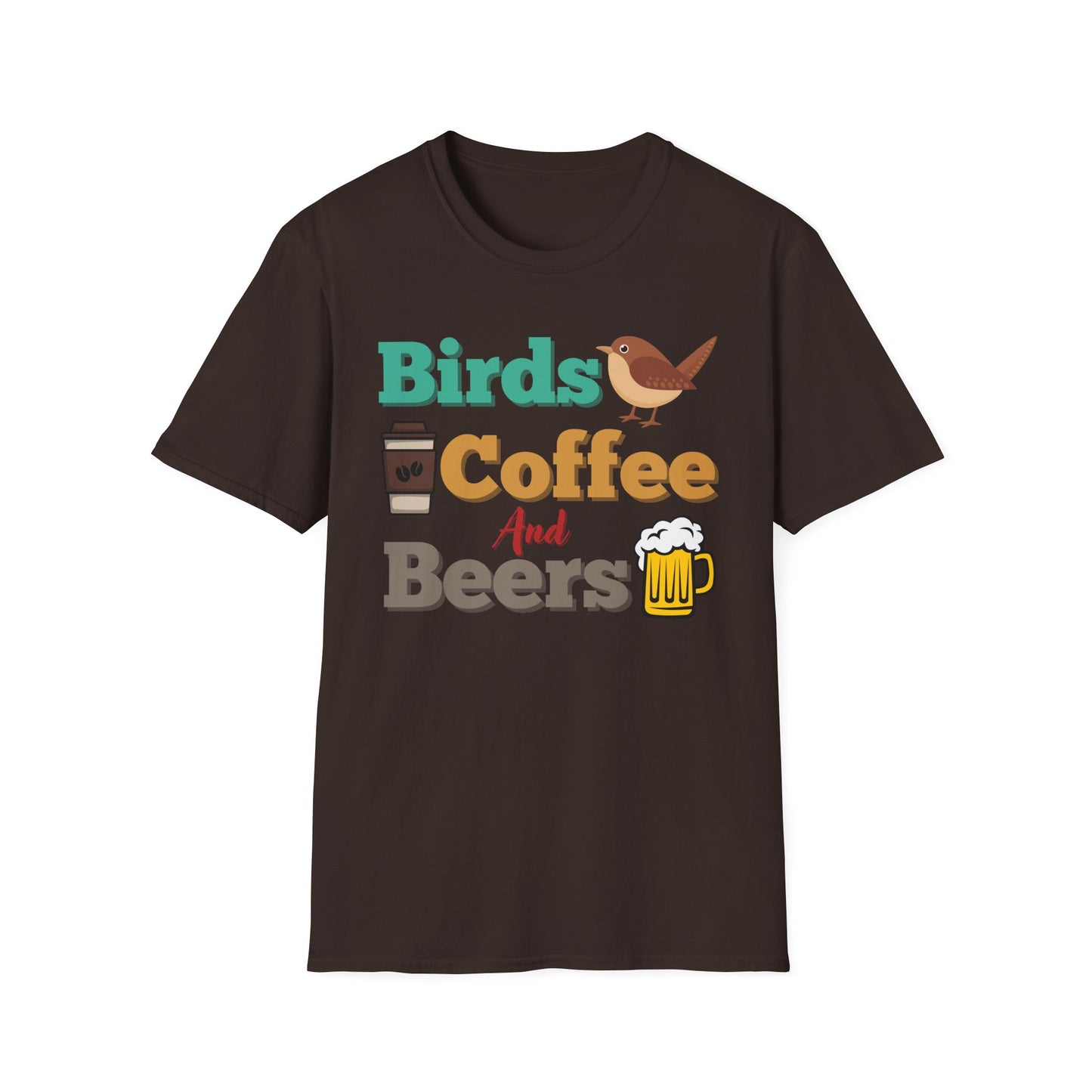 Birds Coffee and Beers Unisex T-Shirt