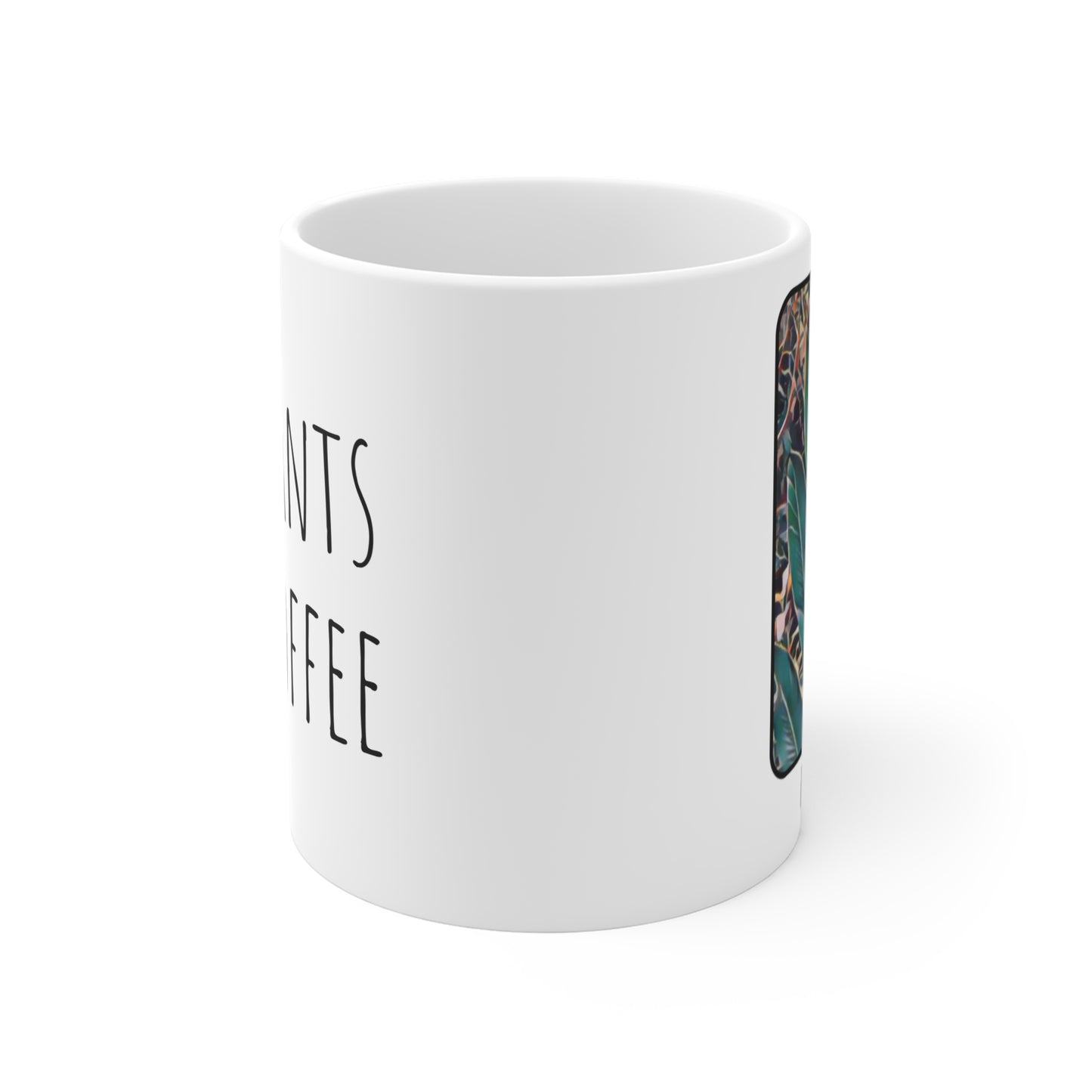 I Love Plants and Coffee Ceramic Mug