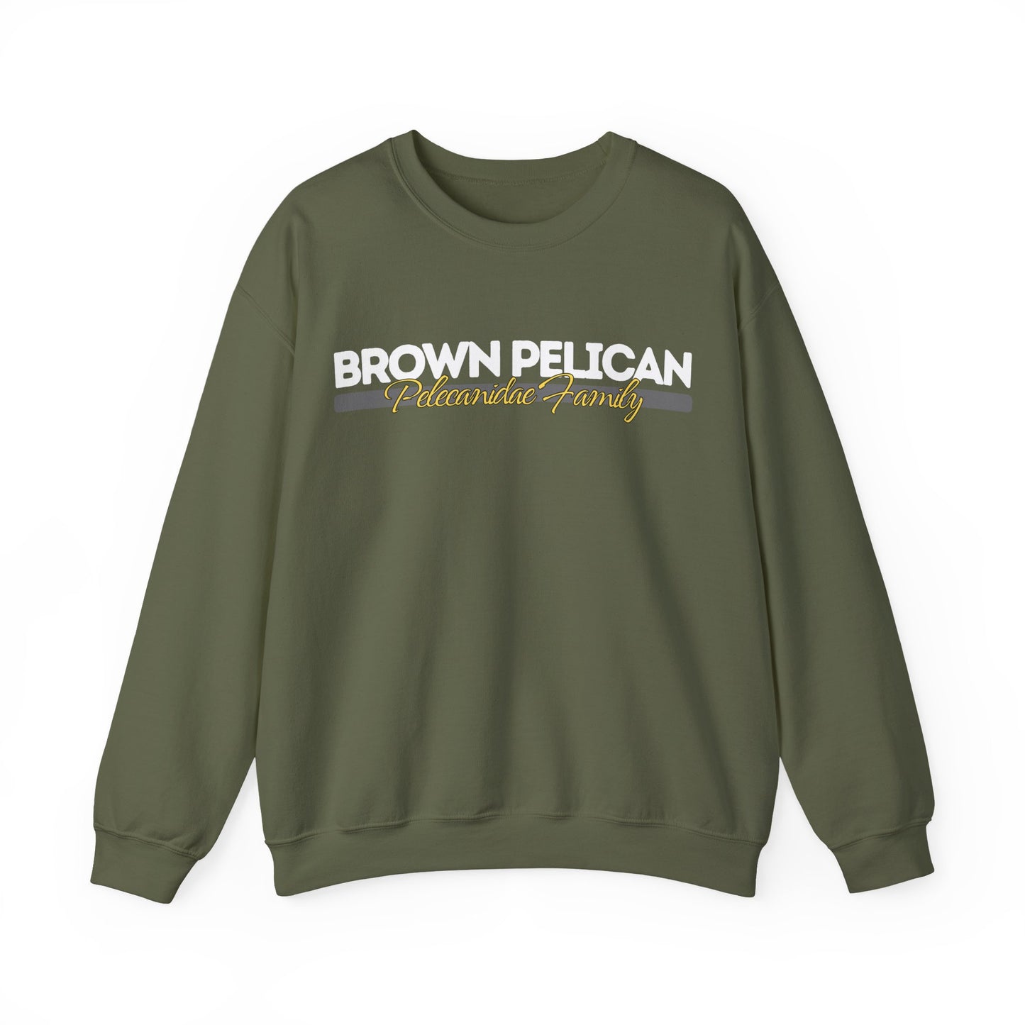 Brown Pelican Bird Heavy Blend Unisex Sweatshirt
