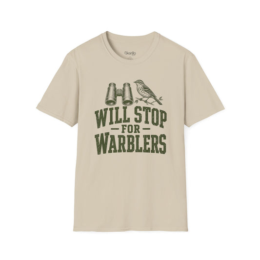 gray t-shirt with funny bird-themed graphic and text on a white background