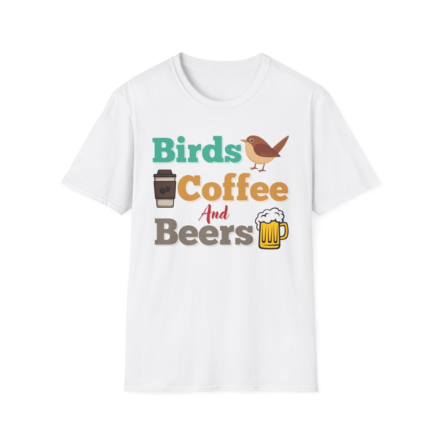 Birds Coffee and Beers Unisex T-Shirt