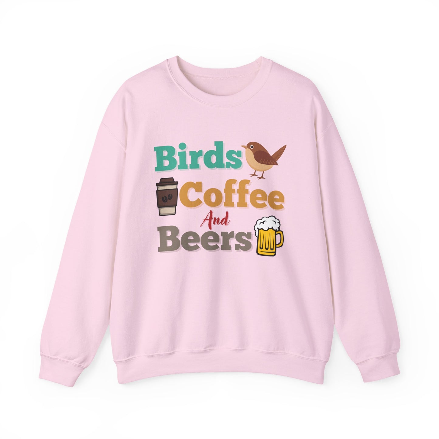Birds Coffee and Beers Unisex Heavy Blend Sweatshirt