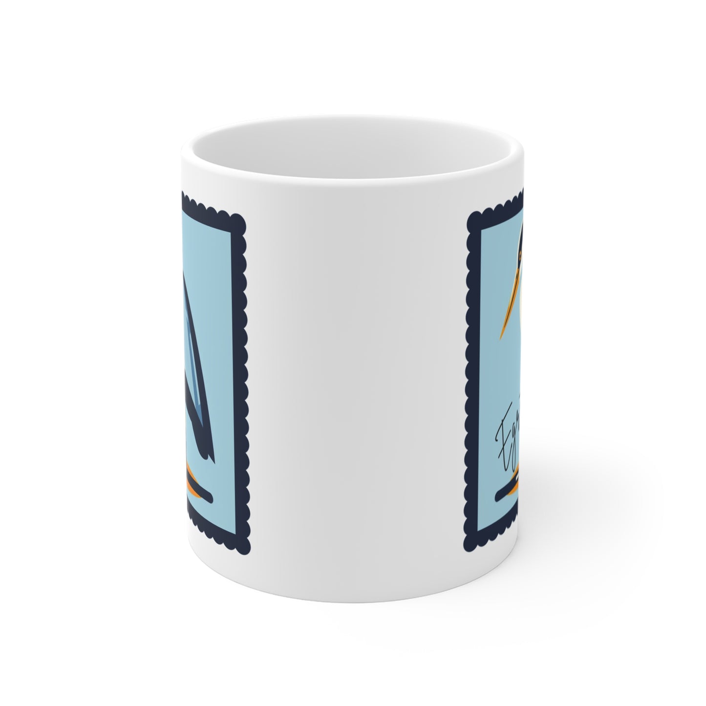 Egret Bird Mug 11oz