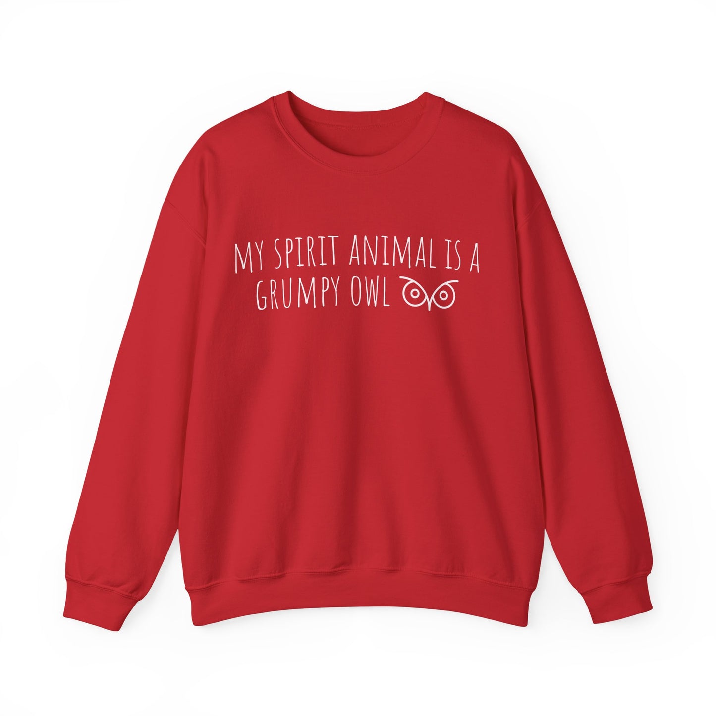 My Spirit Animal is a Grumpy Owl Unisex Heavy Blend Sweatshirt