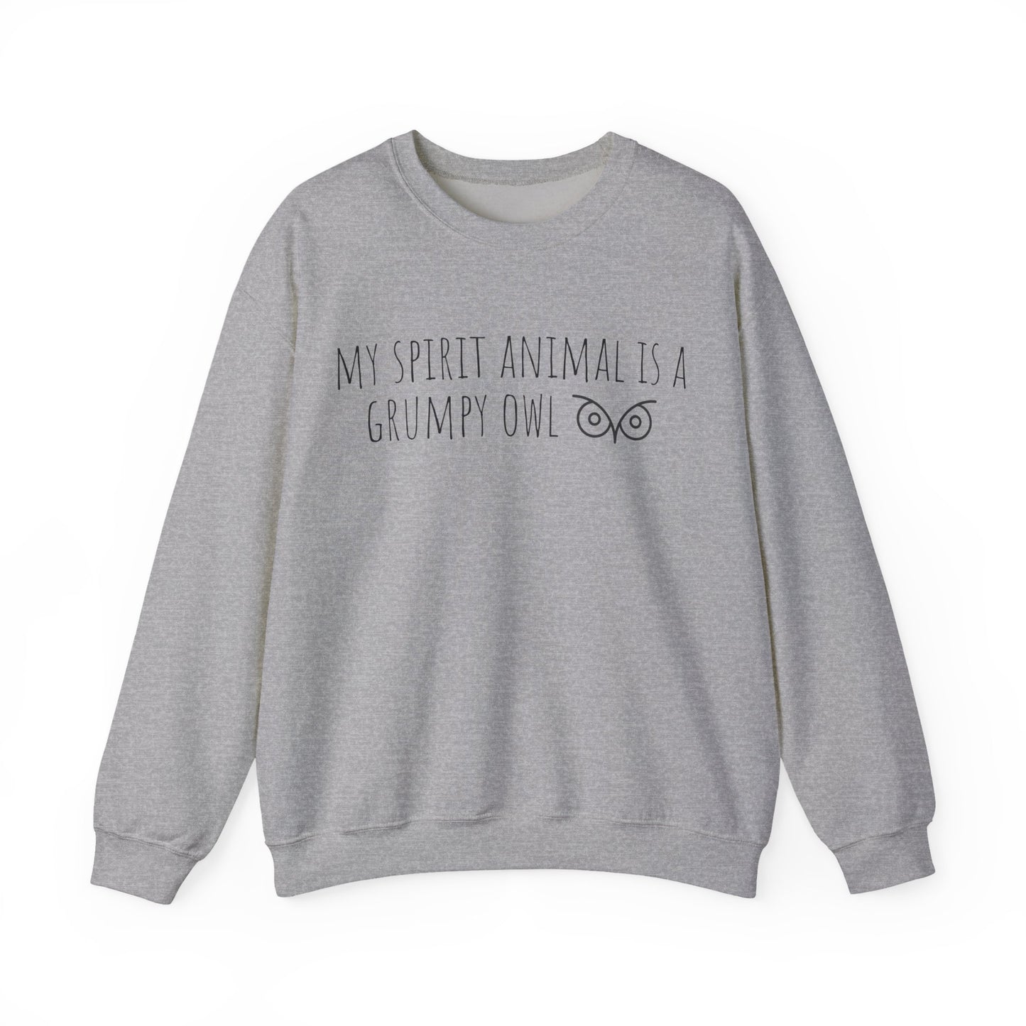 My Spirit Animal is a Grumpy Owl Unisex Heavy Blend Sweatshirt