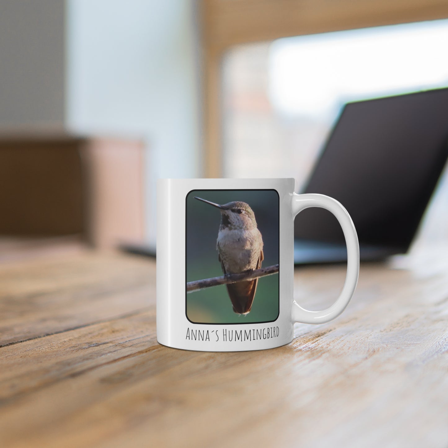 Birds & Coffee, Anna´s Hummingbird Ceramic Mug