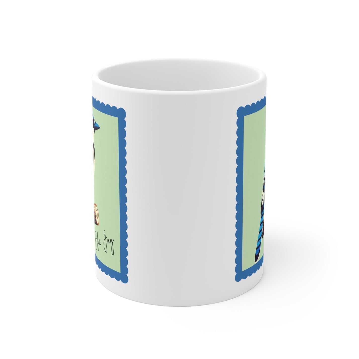 Blue Jay Bird Mug 11oz