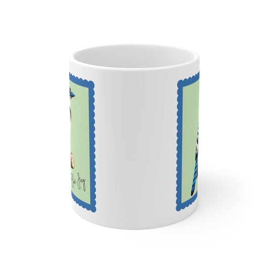 Blue Jay Bird Mug 11oz