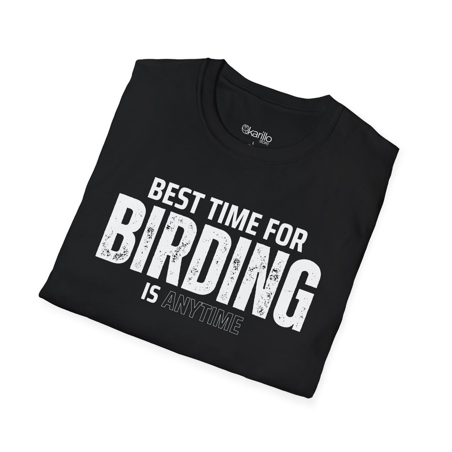 Best Time for Birding Is Anytime Unisex Tee – Birdwatcher Gift Apparel
