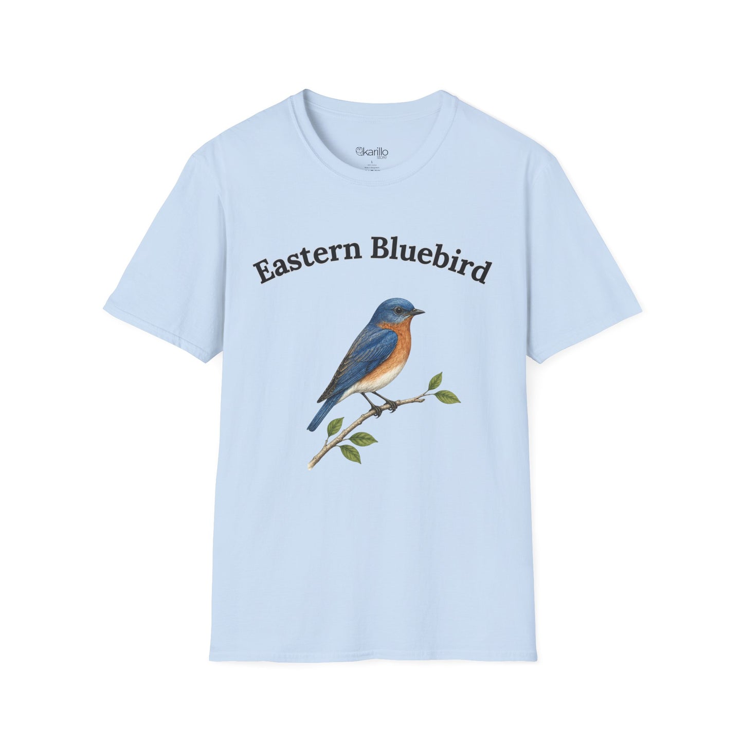 Eastern Bluebird Tee — Vintage Bird Illustration Shirt