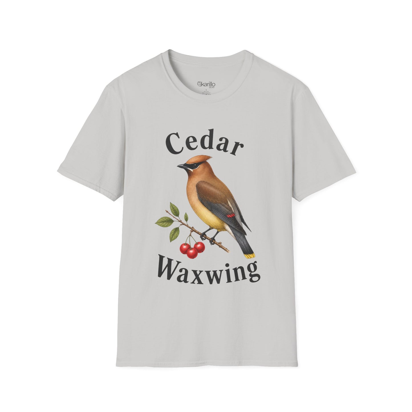 Cedar Waxwing Bird T‑Shirt — Vintage Songbird Graphic Tee