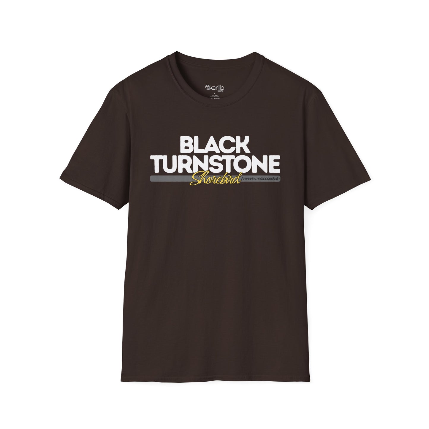 Birdwatching Tee – Black Turnstone Coastal Shorebird T-Shirt for Nature Lovers