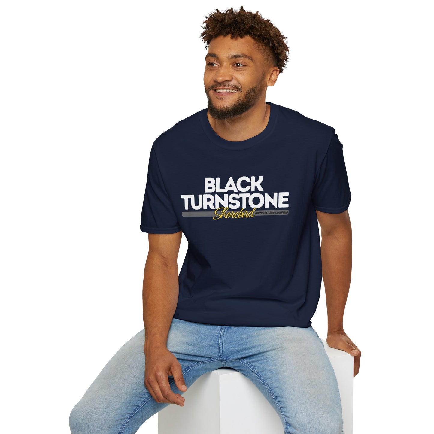 Birdwatching Tee – Black Turnstone Coastal Shorebird T-Shirt for Nature Lovers