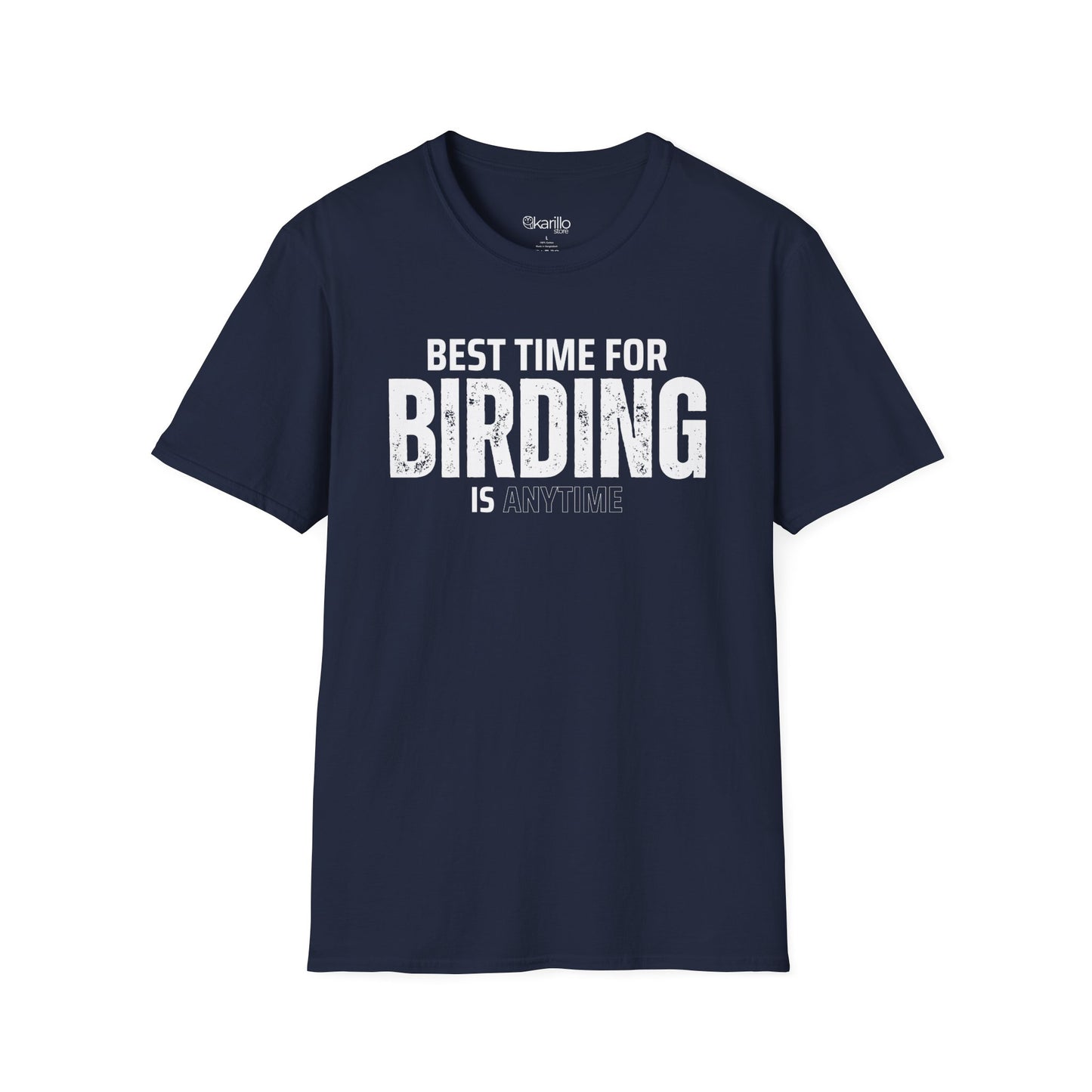 Best Time for Birding Is Anytime Unisex Tee – Birdwatcher Gift Apparel