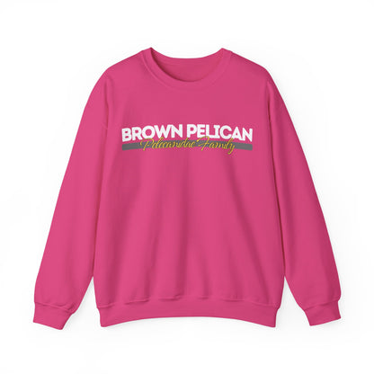 Brown Pelican Bird Heavy Blend Unisex Sweatshirt