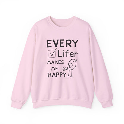 Every Lifer Makes me Happy Unisex Heavy Blend Sweatshirt