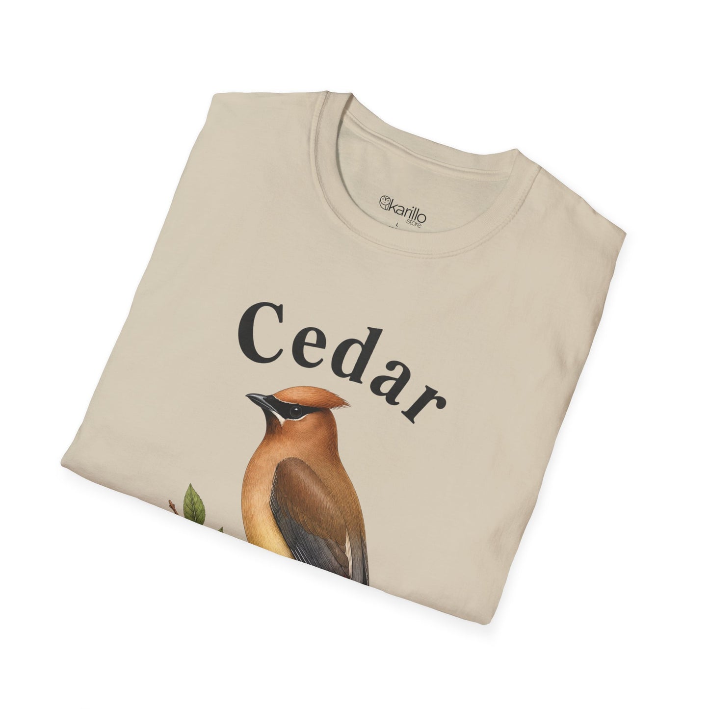 Cedar Waxwing Bird T‑Shirt — Vintage Songbird Graphic Tee