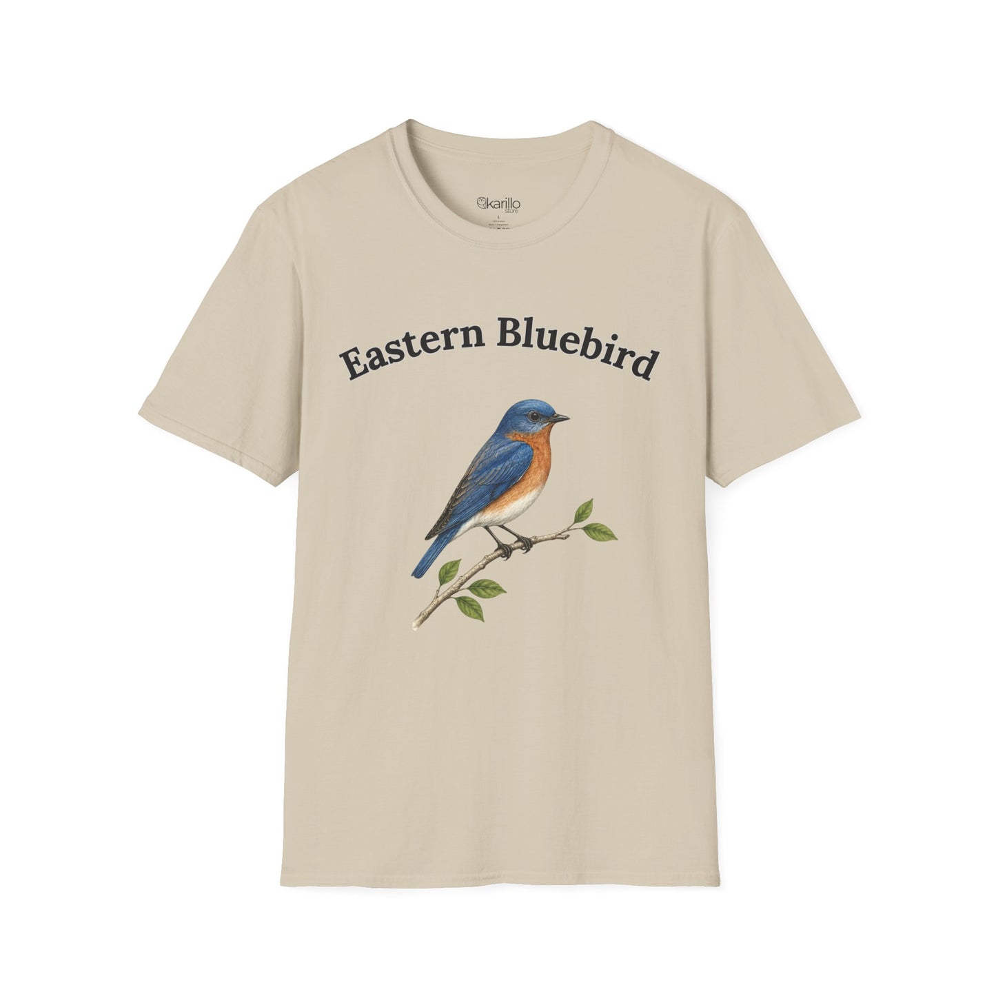 Eastern Bluebird Tee — Vintage Bird Illustration Shirt