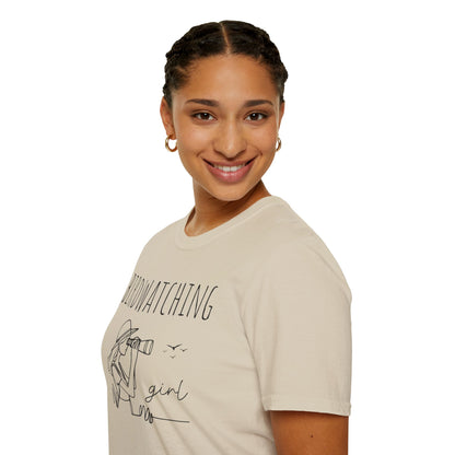 Birdwatching Girl Unisex T-Shirt