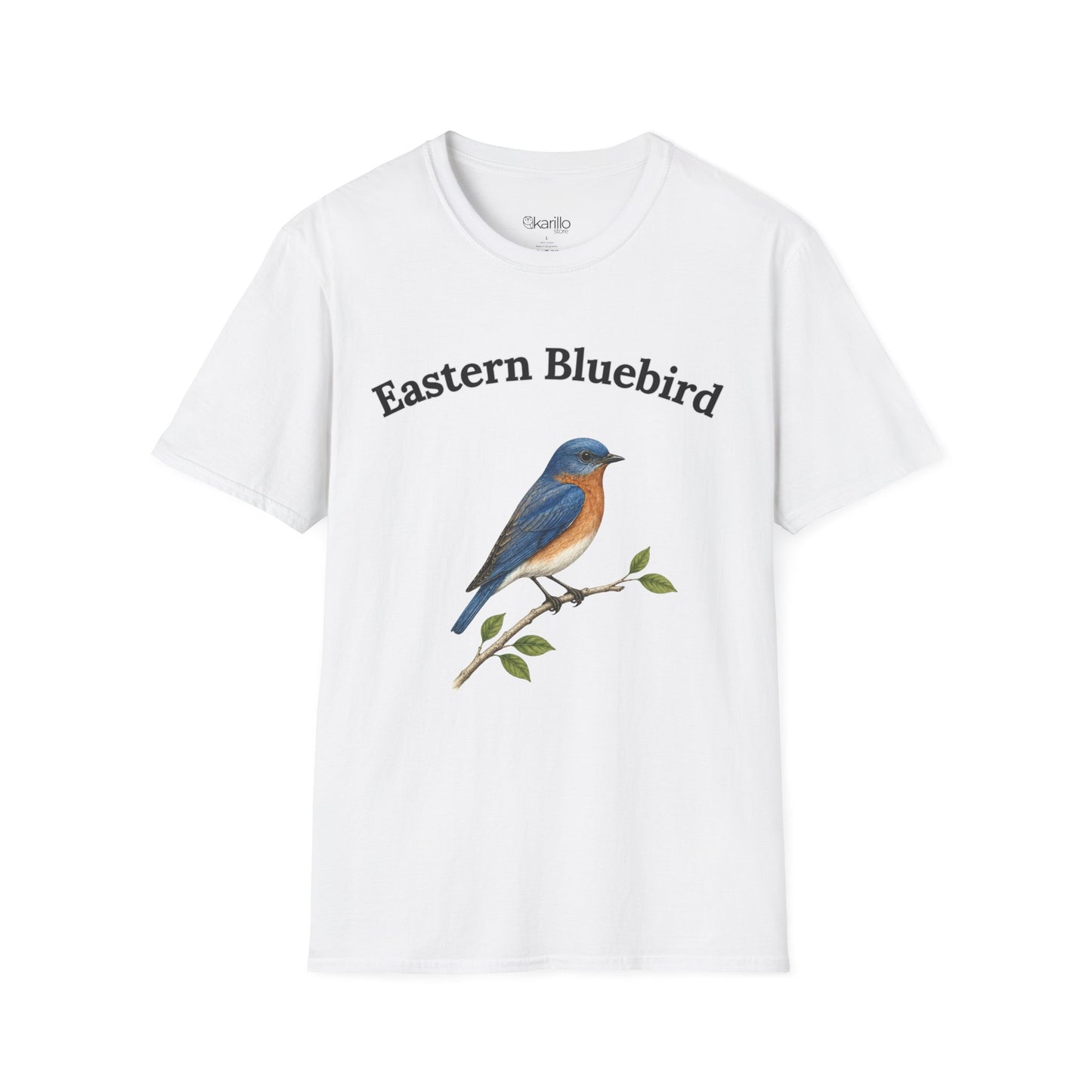 Eastern Bluebird Tee — Vintage Bird Illustration Shirt