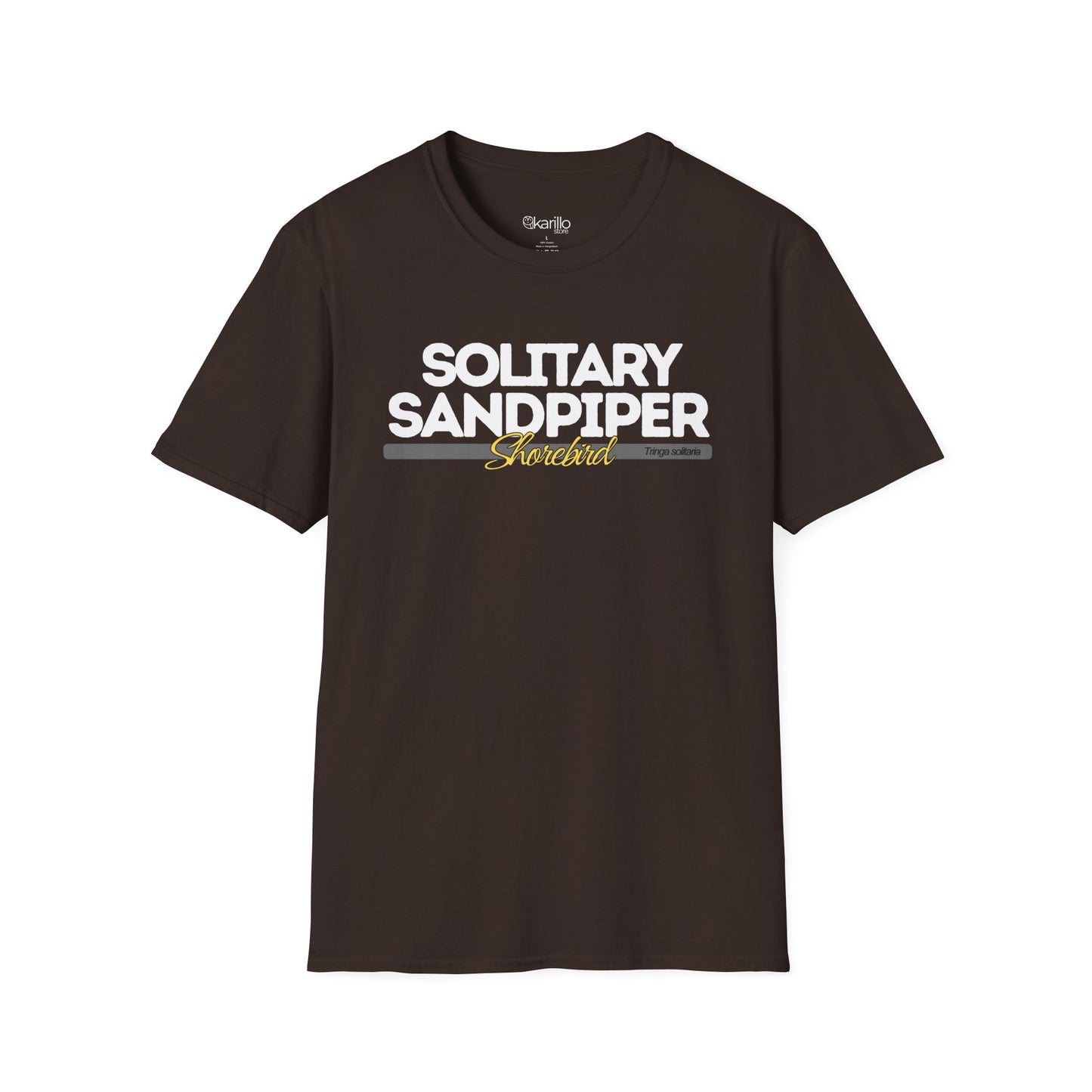 Solitary Sandpiper T-Shirt – Birdwatching Tee for Shorebird Lovers