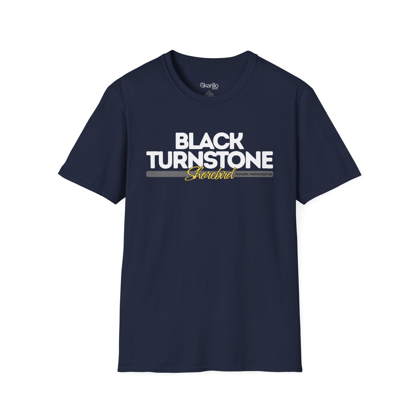Birdwatching Tee – Black Turnstone Coastal Shorebird T-Shirt for Nature Lovers