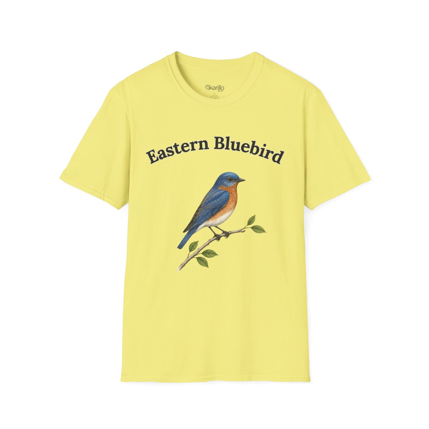 Eastern Bluebird Tee — Vintage Bird Illustration Shirt