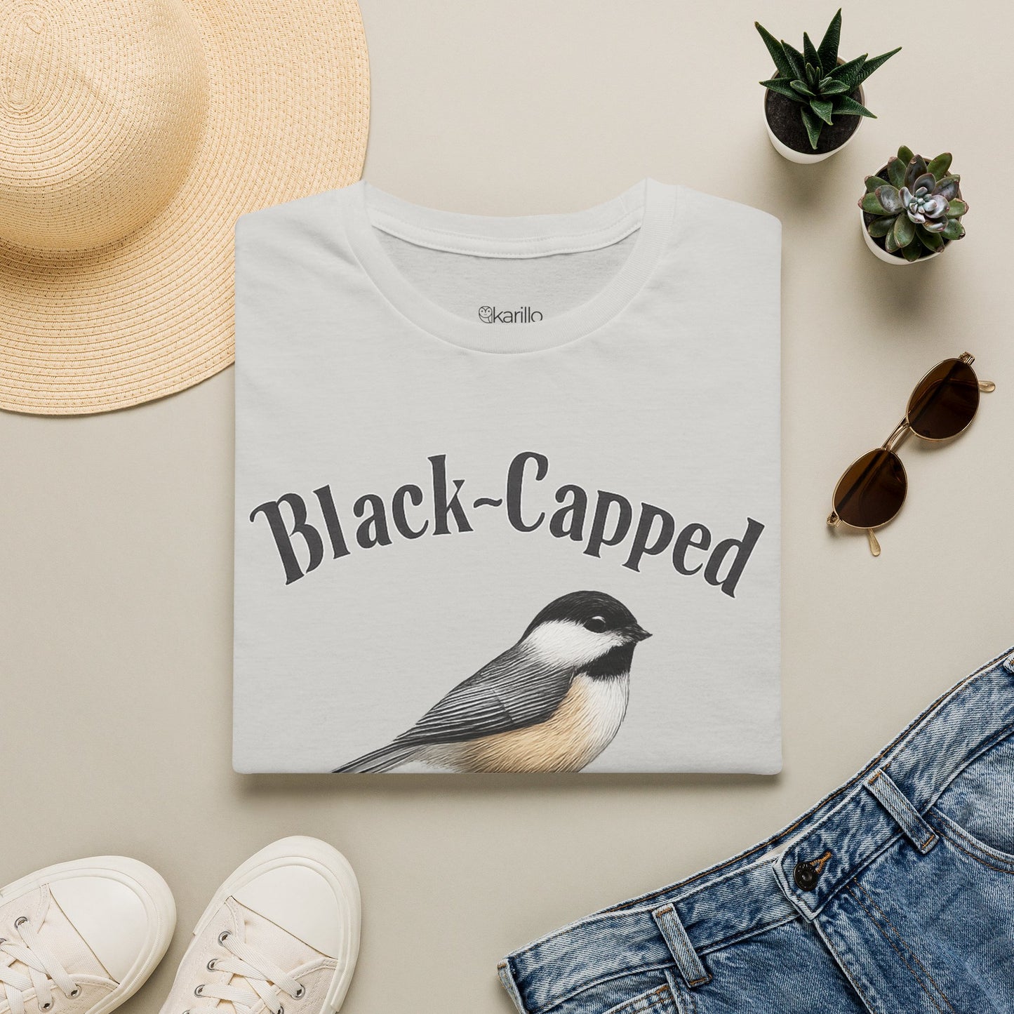 Black-Capped Chickadee T-Shirt — Birdwatching Nature Tee