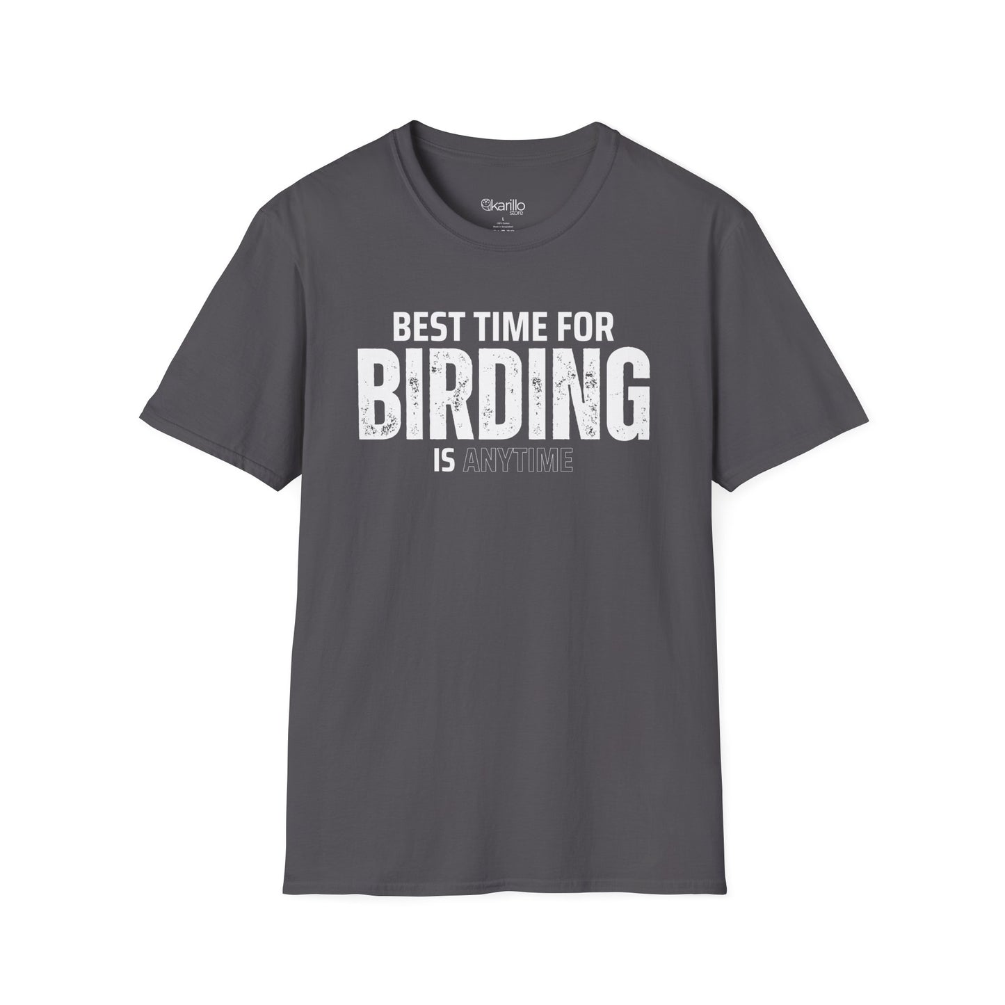 Best Time for Birding Is Anytime Unisex Tee – Birdwatcher Gift Apparel
