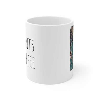 I Love Plants and Coffee Ceramic Mug