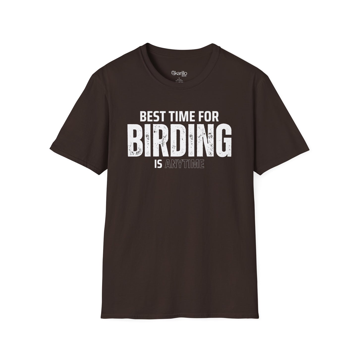 Best Time for Birding Is Anytime Unisex Tee – Birdwatcher Gift Apparel