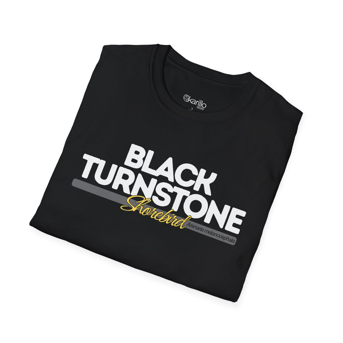 Birdwatching Tee – Black Turnstone Coastal Shorebird T-Shirt for Nature Lovers