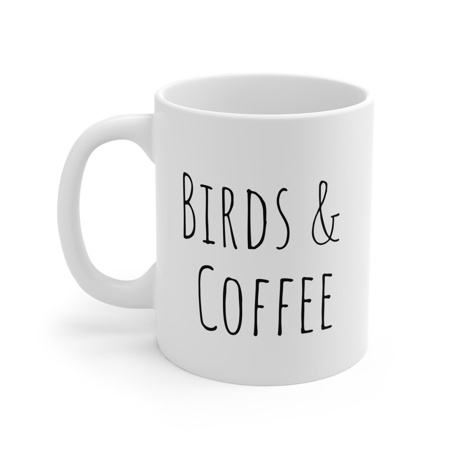 Birds & Coffee, Belted Kingfisher Ceramic Mug