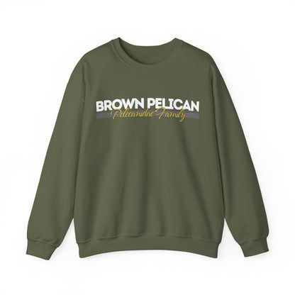 Brown Pelican Bird Heavy Blend Unisex Sweatshirt