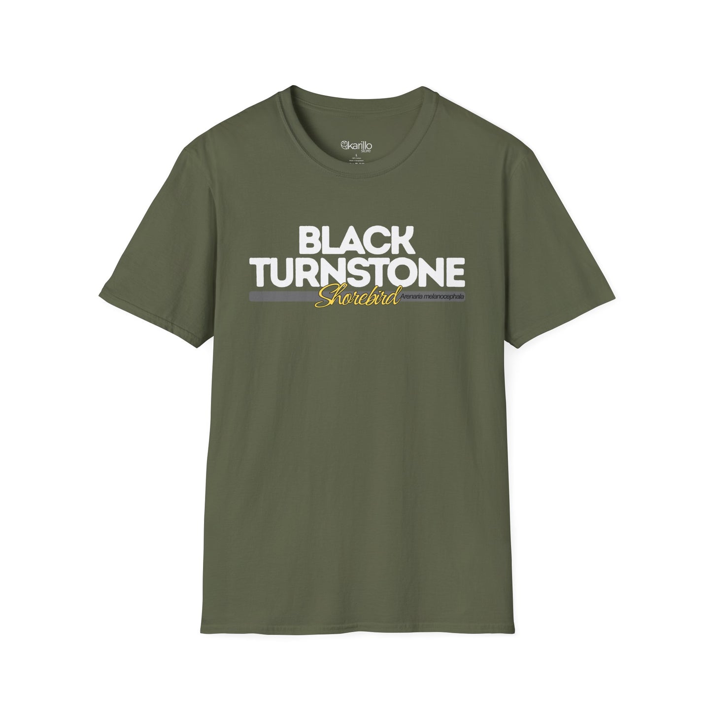 Birdwatching Tee – Black Turnstone Coastal Shorebird T-Shirt for Nature Lovers