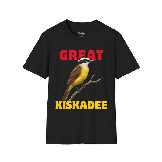Great Kiskadee T-Shirt — Vintage Bird Illustration Tee for Birdwatchers & Nature Lovers