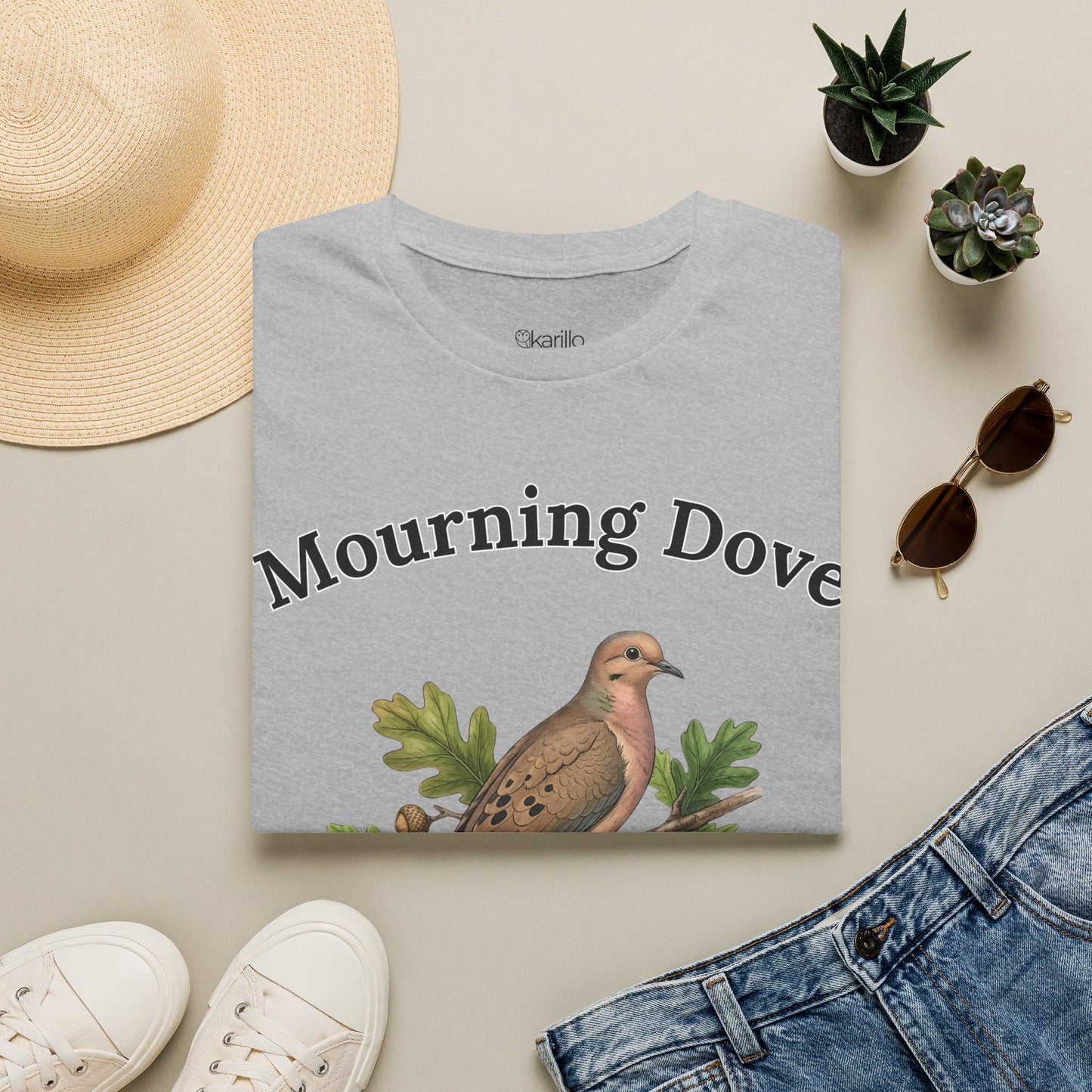 Mourning Dove T-Shirt — Vintage Bird Graphic Tee for Nature Lovers