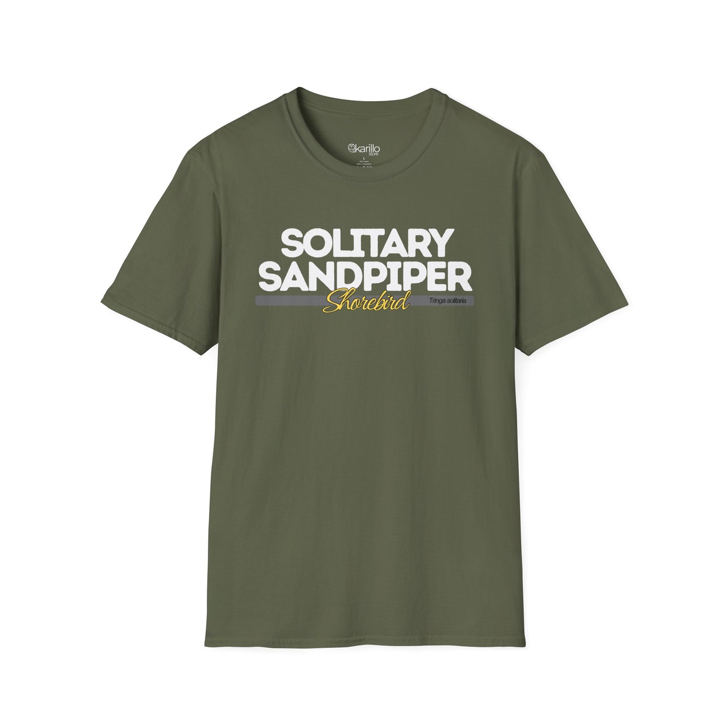 Solitary Sandpiper T-Shirt – Birdwatching Tee for Shorebird Lovers