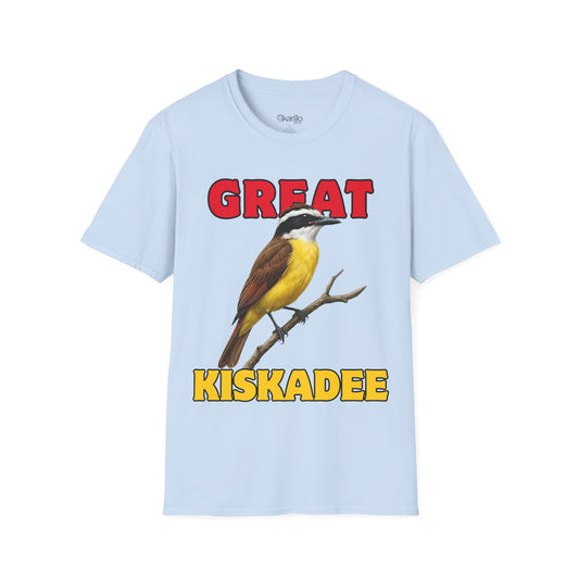 Great Kiskadee T-Shirt — Vintage Bird Illustration Tee for Birdwatchers & Nature Lovers
