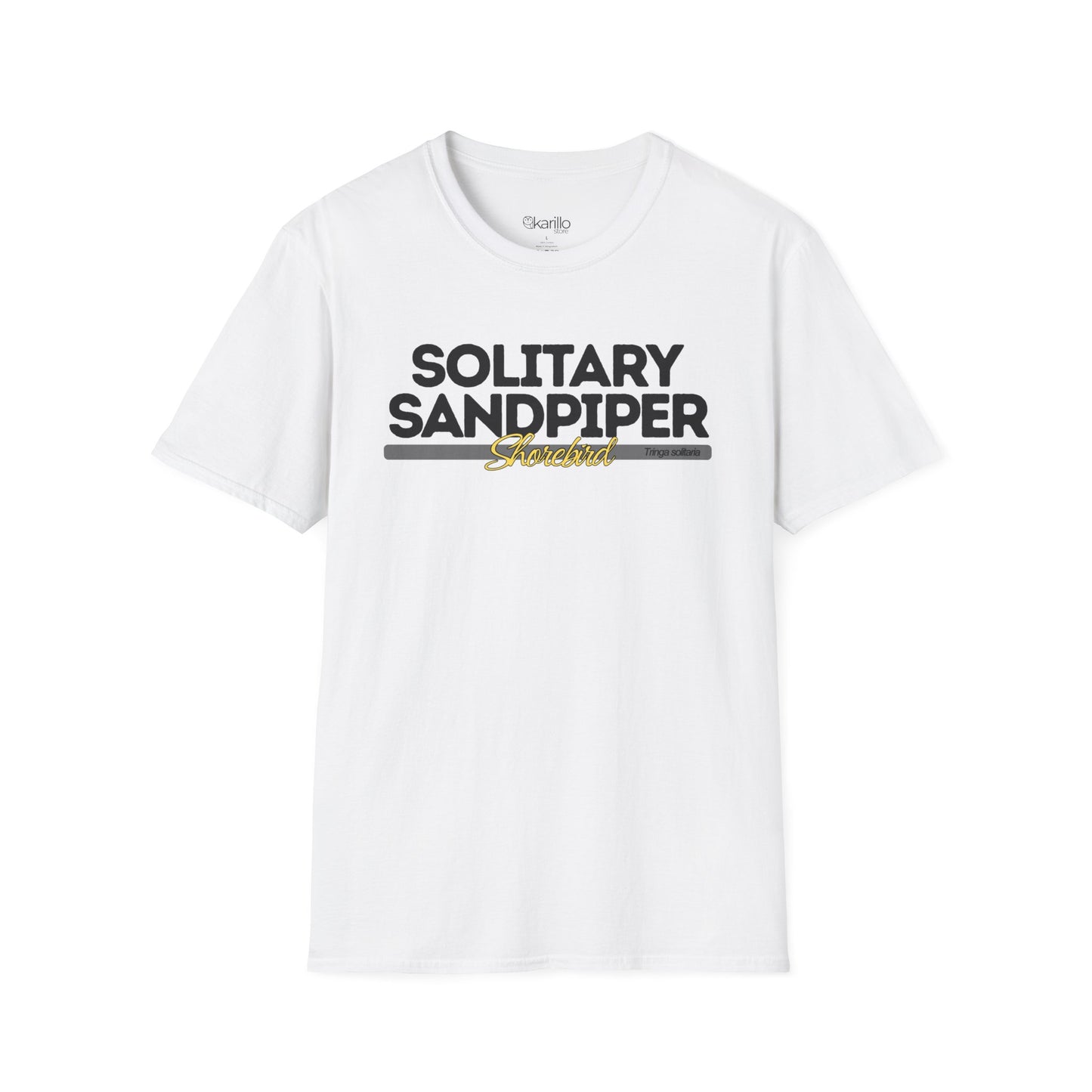 Solitary Sandpiper T-Shirt – Birdwatching Tee for Shorebird Lovers