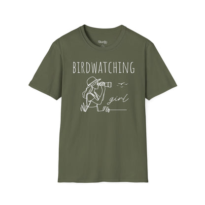 Birdwatching Girl Unisex T-Shirt