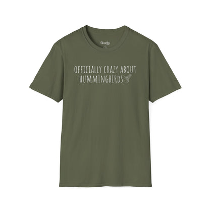 Officially Crazy About Hummingbirds Unisex T-Shirt