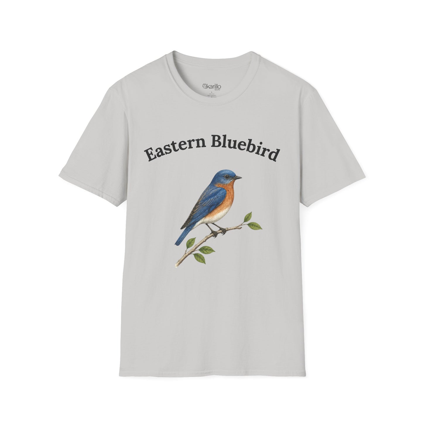 Eastern Bluebird Tee — Vintage Bird Illustration Shirt