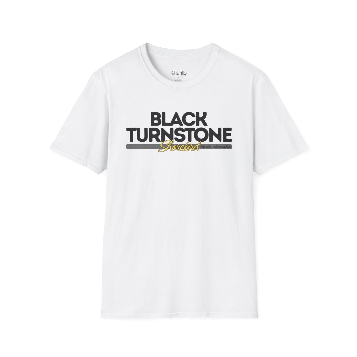 Birdwatching Tee – Black Turnstone Coastal Shorebird T-Shirt for Nature Lovers