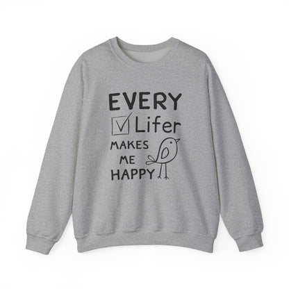 Every Lifer Makes me Happy Unisex Heavy Blend Sweatshirt