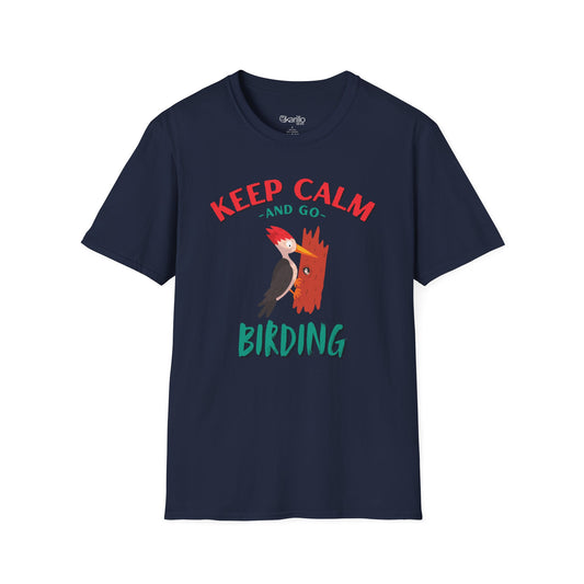 Keep Calm and Go Birding T-Shirt – Nature Lover Graphic Tee