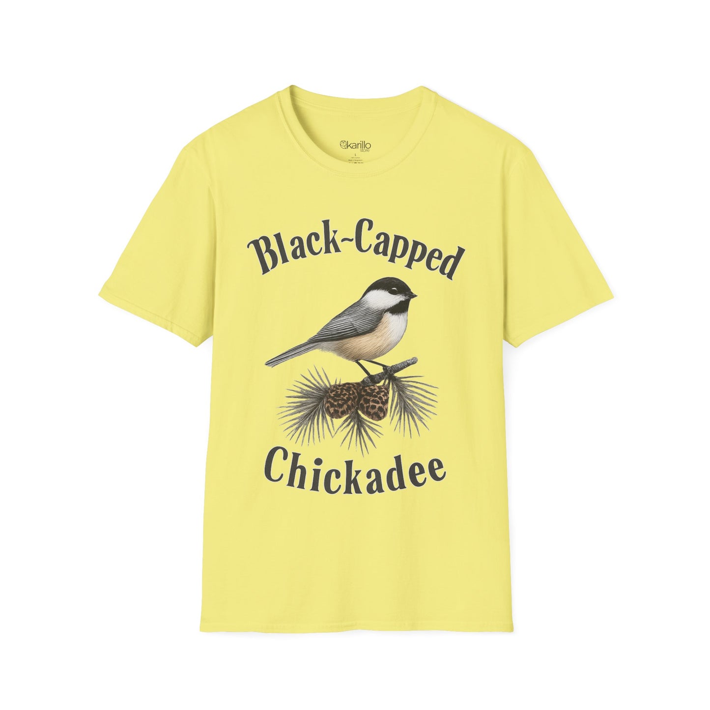 Black-Capped Chickadee T-Shirt — Birdwatching Nature Tee