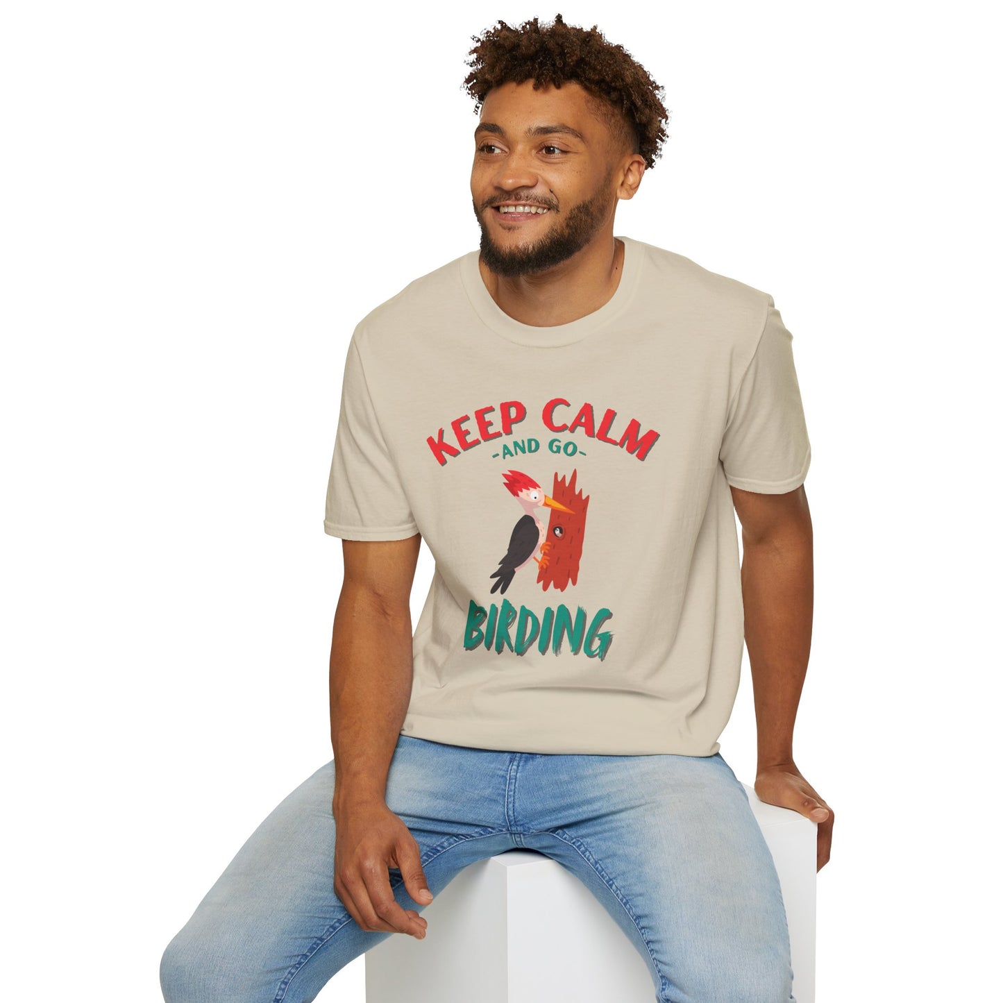 Keep Calm and Go Birding T-Shirt – Nature Lover Graphic Tee